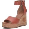 Lucky Brand Women’s Himmy Sculpted Wedge Sandal(Eco Red)