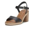 Lucky Brand Women’s Jennyl Heeled Sandal(Black)
