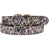 Lucky Brand Women’s Leather Belt | Leather | Trend | Stylish | Classic | Modern | Jeans | Pants | Skirt | Dress(Haircalf – Zebra)