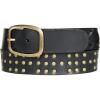 Lucky Brand Women’s Leather Belt | Leather | Trend | Stylish | Classic | Modern | Jeans | Pants | Skirt | Dress(Rivet Studded – Black)