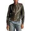 Lucky Brand Women’s Liana Leather Bomber(Black)
