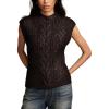 Lucky Brand Womens Metallic Sweater Vest(Ocean Deep)
