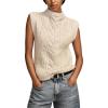 Lucky Brand Womens Metallic Sweater Vest(Whisper White)