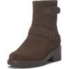 Lucky Brand Women’s Migyn Motorcycle Boot(Cappuccino)