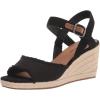 Lucky Brand Women’s Mindra Espadrille Wedge Sandal(Black)