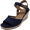 Lucky Brand Women’s Mindra Espadrille Wedge Sandal(Indigo)