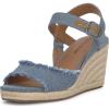 Lucky Brand Women’s Mindra Espadrille Wedge Sandal(Medium Denim)