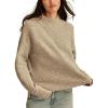 Lucky Brand Women’s Mock Neck(Light Heather Grey)