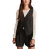 Lucky Brand Womens One Button Vest(Grey Check)