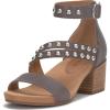 Lucky Brand Women’s Piah Heeled Sandal(Chocolate)