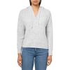 Lucky Brand Women’s Pullover Ribbed Hoodie (7gg)(Heather Grey)