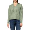 Lucky Brand Women’s Pullover Ribbed Hoodie (7gg)(Olivine)
