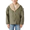 Lucky Brand Women’s Quilted Bomber Jacket(Dark Olive)