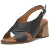 Lucky Brand Women’s Rhidlee High Heel Sandal Heeled(Black)