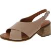 Lucky Brand Women’s Rhidlee High Heel Sandal Heeled(Cannellini)