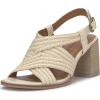 Lucky Brand Women’s Sasina Heeled Sandal(Parchment)