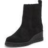 Lucky Brand Women’s Sondruh Ankle Boot(Black Suede)