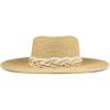 Lucky Brand Womens Summer Straw Wide Brim Boater Panama Adjustable Hat (One Size Fits Most)(Straw Boater – Natural)