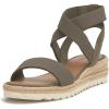 Lucky Brand Women’s Thimba Wedge Sandal(Canteen)