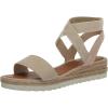 Lucky Brand Women’s Thimba Wedge Sandal(Natural/Smoke)