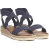Lucky Brand Women’s Thimba Wedge Sandal(Navy Blazer)