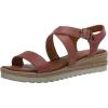 Lucky Brand Women’s Trianna Wedge Sandal(Rose Red)