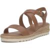Lucky Brand Women’s Trianna Wedge Sandal(Smooth Brown)