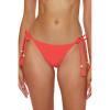 Lucky Brand Women’s Valencia Tie Side Bikini Bottom, Cheeky Coverage, Swimwear Separates(Coral)