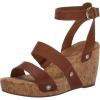 Lucky Brand Women’s Valintina Wedge Sandal(Pinto)