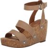 Lucky Brand Women’s Valintina Wedge Sandal(Putty)