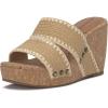 Lucky Brand Women’s Vickta Wedge Sandal(Dark Natural Woven)