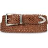 Lucky Brand Women’s Western-Inspired Leather Belt | Classic | American Heritage | Casual | Vintage | Cowboy(Braided – Tan)