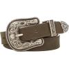 Lucky Brand Women’s Western-Inspired Leather Belt | Classic | American Heritage | Casual | Vintage | Cowboy(Suede Western – Olive)