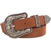 Lucky Brand Women’s Western-Inspired Leather Belt | Classic | American Heritage | Casual | Vintage | Cowboy(Suede Western – Tan)