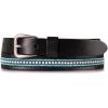 Lucky Brand Women’s Western-Inspired Leather Belt | Classic | American Heritage | Casual | Vintage | Cowboy(Turquoise Beaded – Black)