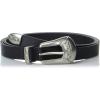 Lucky Brand Women’s Western-Inspired Leather Belt | Classic | American Heritage | Casual | Vintage | Cowboy(Western Buckle – Black)