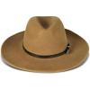 Lucky Brand Womens Wool Felt Fabric Wide Brim Ranger Boater Adjustable Hat (One Size Fits Most)(Ranger W/ Buckle – Whiskey)