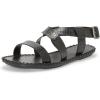 Lucky Brand Women’s Zelek Flat Sandal(Black)