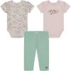 Lucky Brand boys 3 Pieces Pant Set(Egret/Rosewater/Lichen)