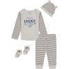 Lucky Brand boys 3 Pieces Pant Set(Heather)