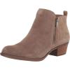 Lucky Brand womens BaselAnkle Bootie(Dark Mushroom/Natural Oiled Suede)