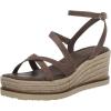 Lucky Brand womens Carolie Espadrille Wedge Sandal(Coffee Quartz)