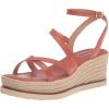 Lucky Brand womens Carolie Espadrille Wedge Sandal(Eco Red)