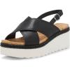 Lucky Brand womens Pebina(Black Leather)