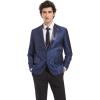 Lucky Paisley Dinner Jacket, Skinny Fit, Two Button Closure, Notched Lapel