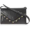 Lucky Ruth Leather Crossbody Bag(Black)