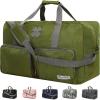 Lucky Travel Duffel Bags 65L, Gym Bag, Travel Bag & Large Duffle Bag for Men, Foldable Overnight Weekender Bags for Women & Men with Adjustable Shoulder Strap, Camo(Loden Green)