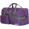 Lucky Travel Duffel Bags 65L, Gym Bag, Travel Bag & Large Duffle Bag for Men, Foldable Overnight Weekender Bags for Women & Men with Adjustable Shoulder Strap, Camo(Purple)