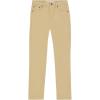 Skinny Fit Stretch Twill Pants, 5-Pocket Style, Zipper Fly & Button Closure(Khaki)