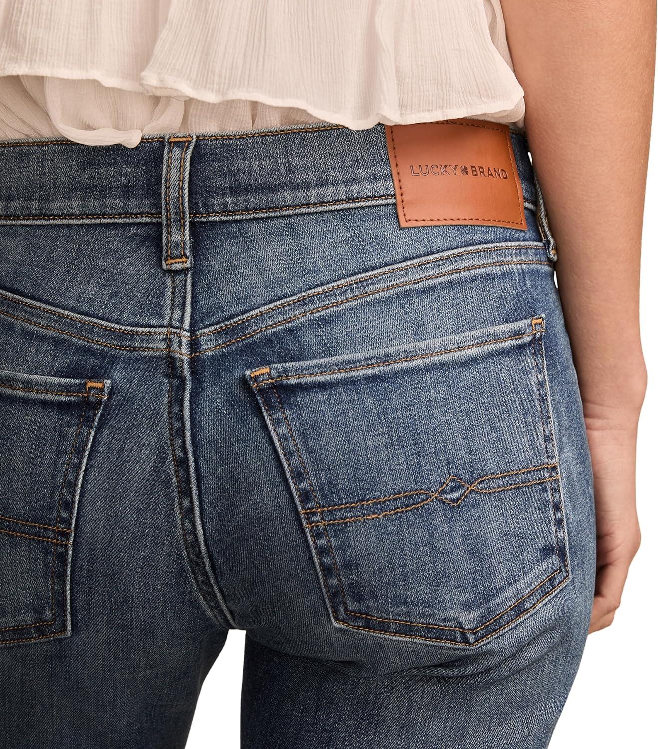 imageLucky Brand Womens Sweet Kick Crop JeansBella Stella Wash